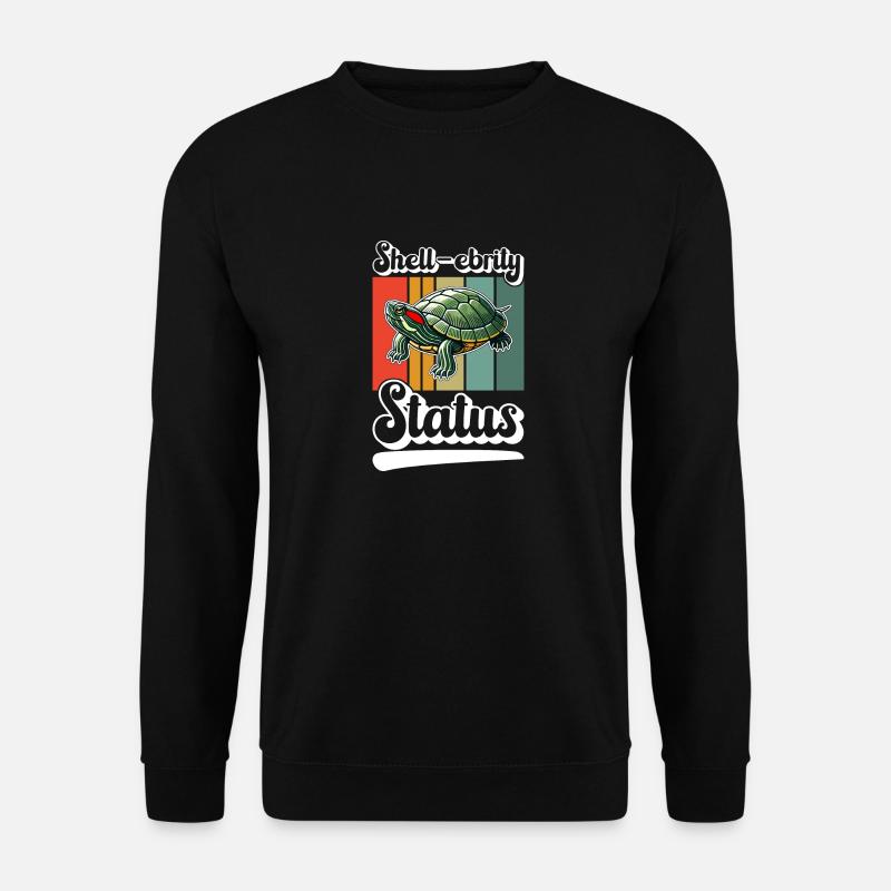 Turtle Red-eared Turtle - Unisex Sweatshirt - black