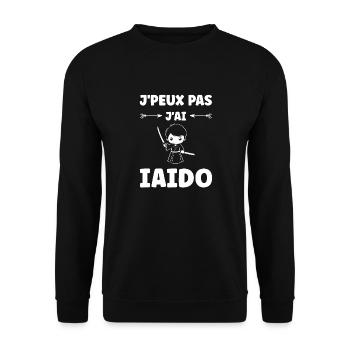 iaido - Unisex Sweatshirt - black - Front - Alina (178cm) & Michal (187cm)