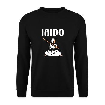 iaido - Unisex Sweatshirt - black - Front - Alina (178cm) & Michal (187cm)