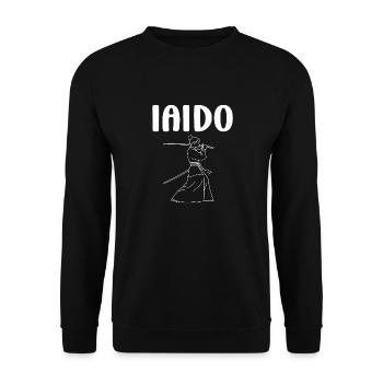 iaido - Unisex Sweatshirt - black - Front - Alina (178cm) & Michal (187cm)