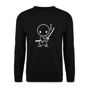 iaido - Unisex Sweatshirt - black - Front - Alina (178cm) & Michal (187cm)