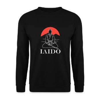 iaido - Unisex Sweatshirt - black - Front - Alina (178cm) & Michal (187cm)