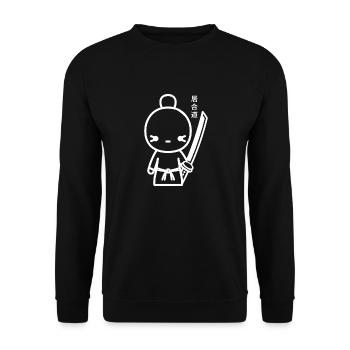 iaido - Unisex Sweatshirt - black - Front - Alina (178cm) & Michal (187cm)