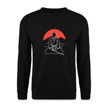 iaido - Unisex Sweatshirt - black - Front - Alina (178cm) & Michal (187cm)