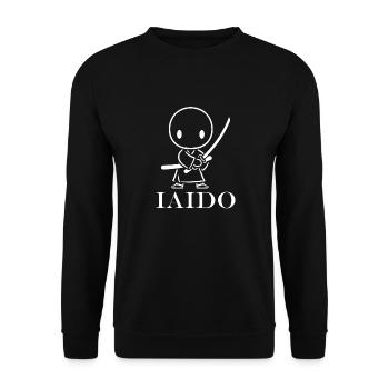 iaido - Unisex Sweatshirt - black - Front - Alina (178cm) & Michal (187cm)