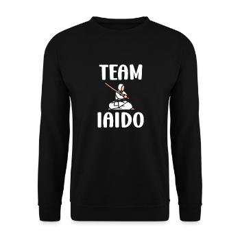 iaido - Unisex Sweatshirt - black - Front - Alina (178cm) & Michal (187cm)