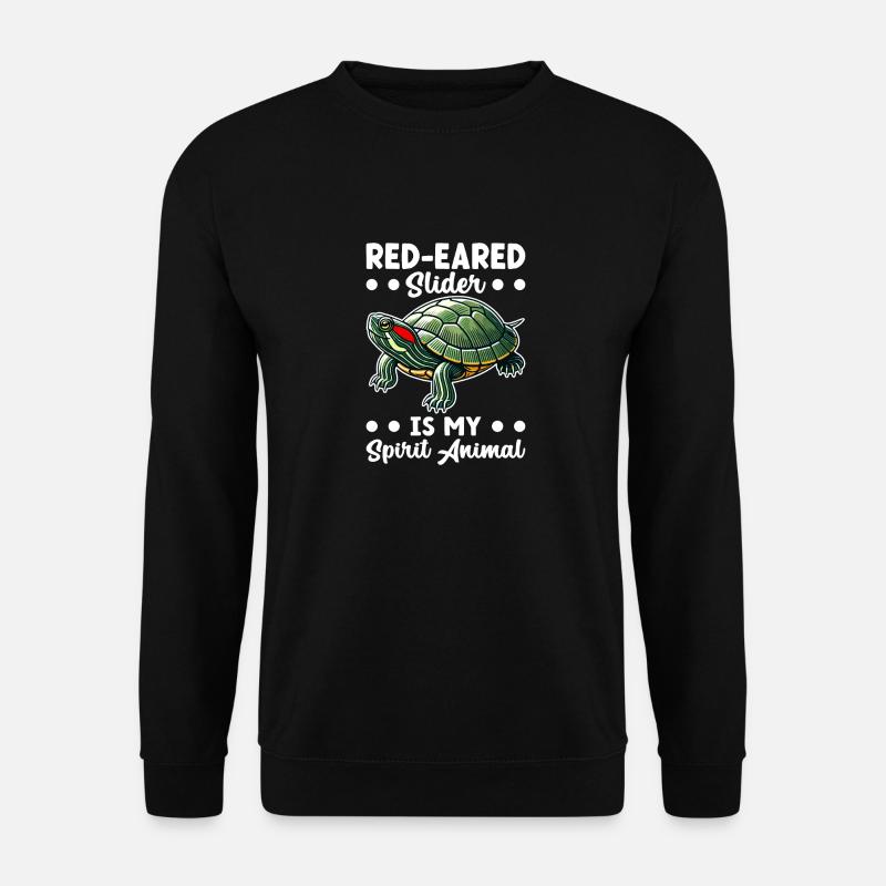 Turtle Red-eared Turtle - Unisex Sweatshirt - black