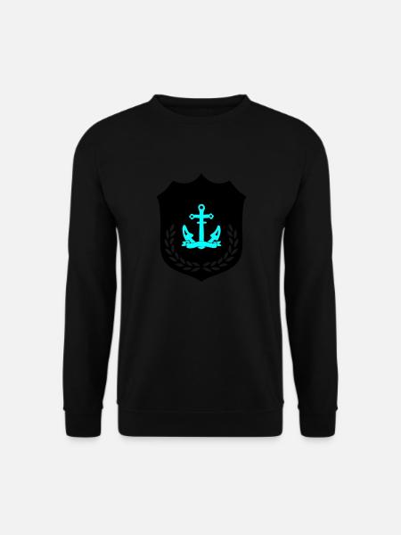 Anchor Coat of Arms - Unisex Sweatshirt - black