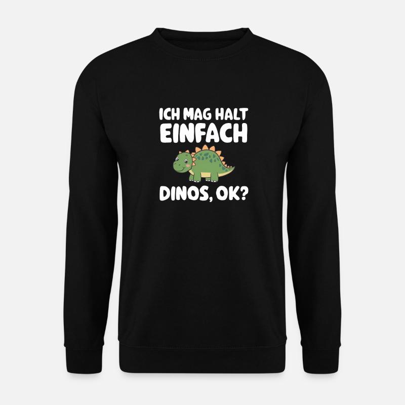 Dinosaurier Dino Tyrannosaurus Rex Dinos Saurier - Unisex Pullover - Schwarz