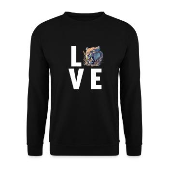 Saber-Toothed Tiger Sabertooth Tiger - Unisex Sweatshirt - black - Front - Alina (178cm) & Michal (187cm)