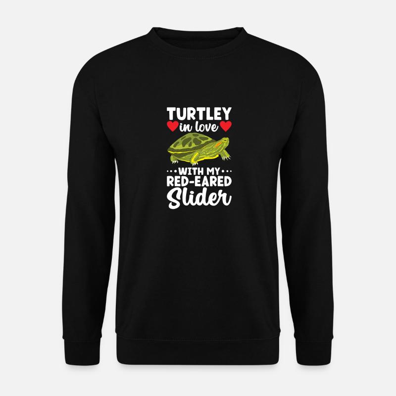 Turtle Red-eared Turtle - Unisex Sweatshirt - black