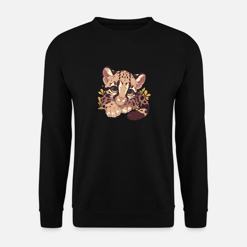 Clouded Leopard Nebelparder - Unisex Sweatshirt - black