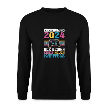 Écolier de 1ère année Retour à l’école Inscription à l’école des joueurs - Sweat-shirt Unisexe - noir - Devant - Alina (178cm) & Michal (187cm)
