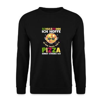 Kindergarten graduates school start school child enrollment - Unisex Sweatshirt - black - Front - Alina (178cm) & Michal (187cm)