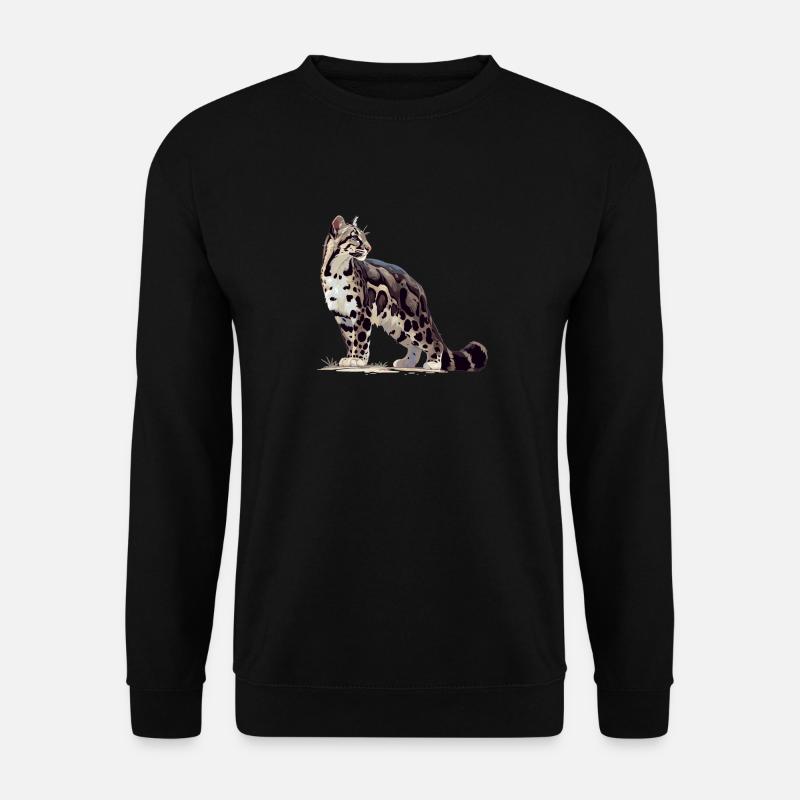 Clouded Leopard Nebelparder - Unisex Sweatshirt - black