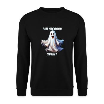 I AM THE GOOD SPIRIT - Unisex Sweatshirt - black - Front - Alina (178cm) & Michal (187cm)