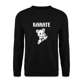 Karate - Unisex Pullover - Schwarz - Vorne - Alina (178cm) & Michal (187cm)