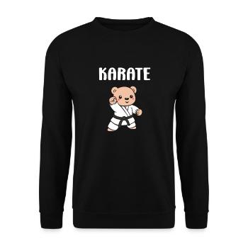 Karate - Unisex Pullover - Schwarz - Vorne - Alina (178cm) & Michal (187cm)