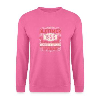 Baujahr 1956 Geboren, Geburtstag Jahrgang 1956 - Unisex Pullover - Pink - Vorne