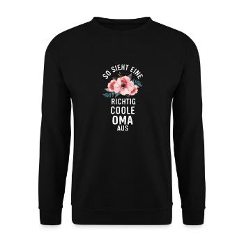 Grandma Grandma Grandparents Mother's Day Family - Unisex Sweatshirt - black - Front - Alina (178cm) & Michal (187cm)