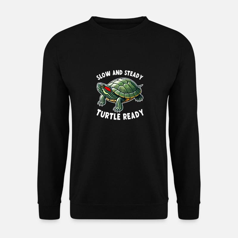 Turtle Red-eared Turtle - Unisex Sweatshirt - black