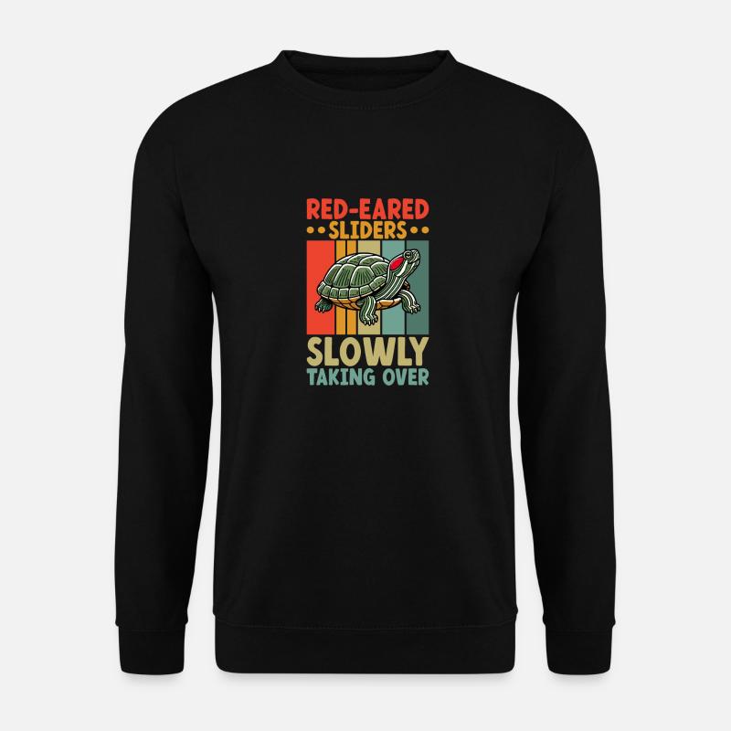 Turtle Red-eared Turtle - Unisex Sweatshirt - black