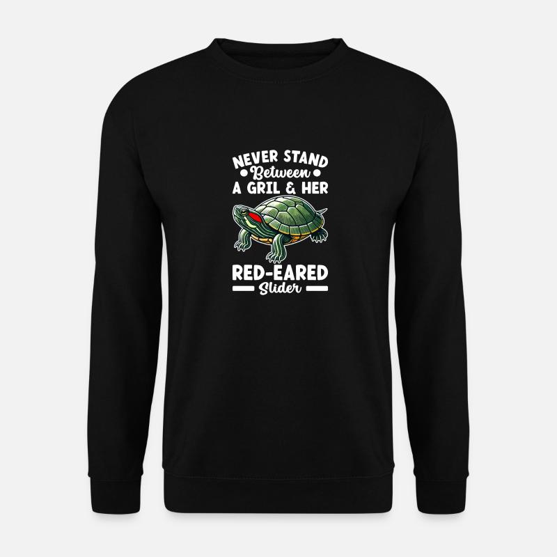 Turtle Red-eared Turtle - Unisex Sweatshirt - black
