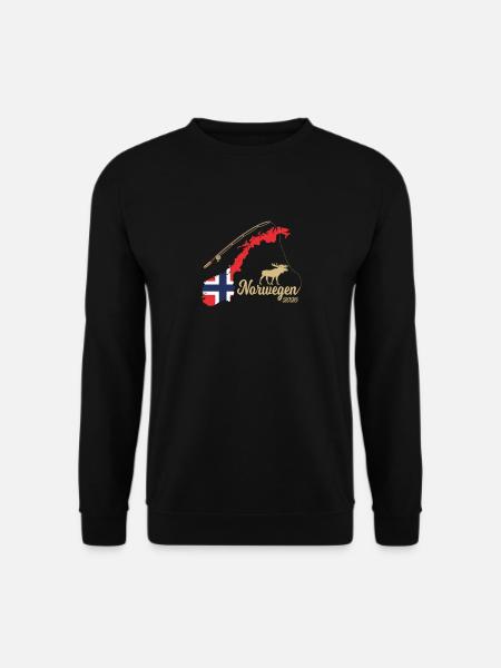 Norwegen 2026 Wildnis Erlebnis - Unisex Pullover - Schwarz