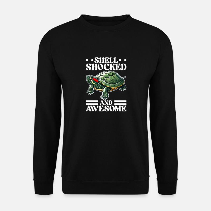 Turtle Red-eared Turtle - Unisex Sweatshirt - black