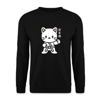 karate - Sweat-shirt Unisexe - noir - Devant - Alina (178cm) & Michal (187cm)