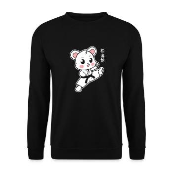 karate - Unisex Sweatshirt - black - Front - Alina (178cm) & Michal (187cm)