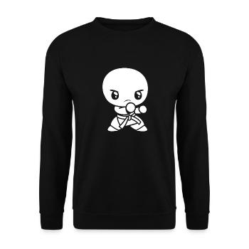 Karate - Unisex Pullover - Schwarz - Vorne - Alina (178cm) & Michal (187cm)