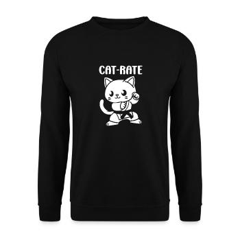 Karate - Unisex Pullover - Schwarz - Vorne - Alina (178cm) & Michal (187cm)