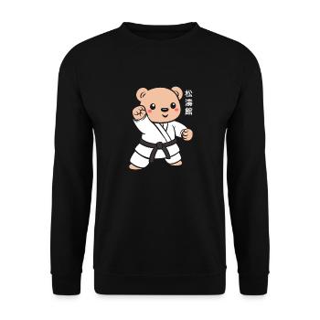 karate - Sweat-shirt Unisexe - noir - Devant - Alina (178cm) & Michal (187cm)