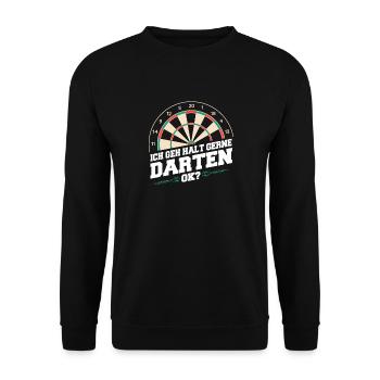 Darts Darts Darts Players Darts - Unisex Sweatshirt - black - Front - Alina (178cm) & Michal (187cm)