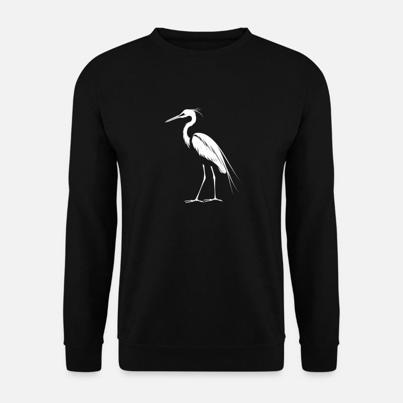 Heron Reiher - Unisex Sweatshirt - black