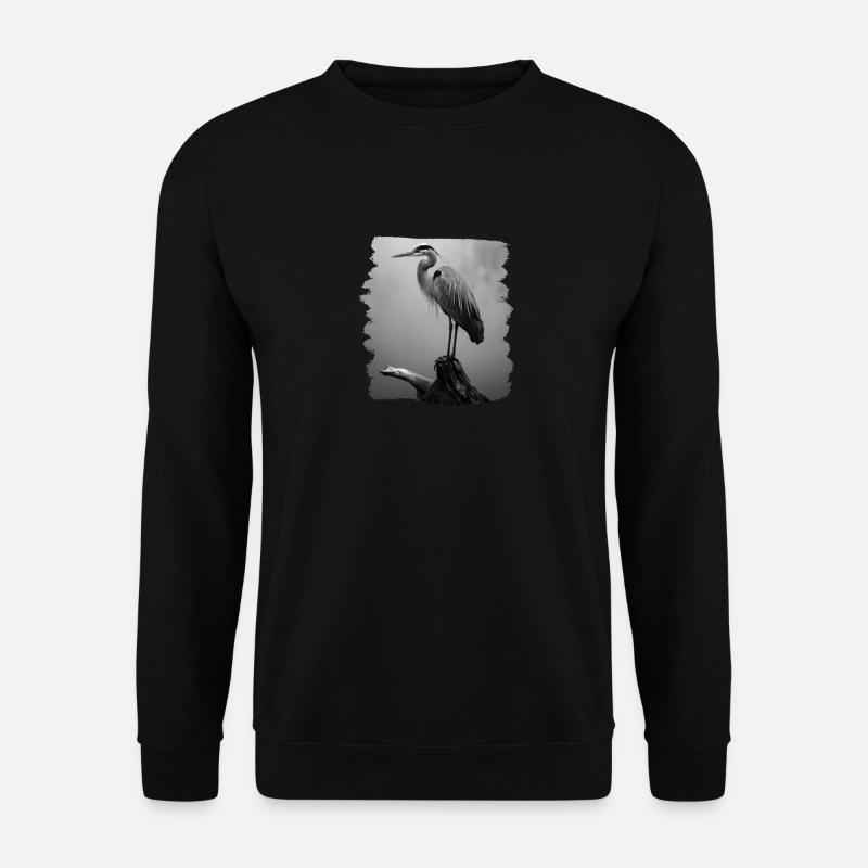 Heron Reiher - Unisex Sweatshirt - black
