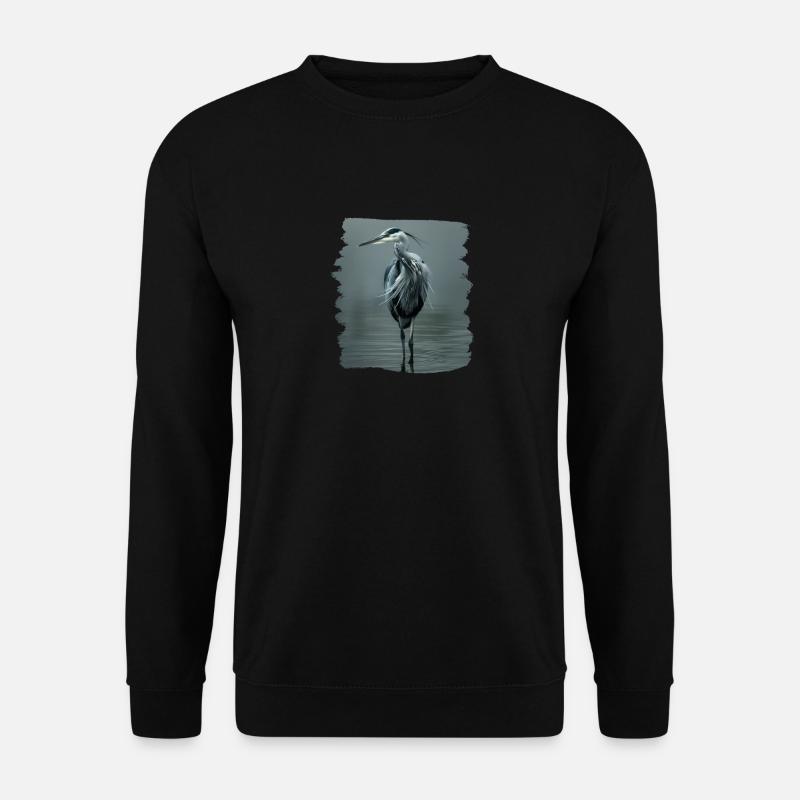 Heron Reiher - Unisex Sweatshirt - black