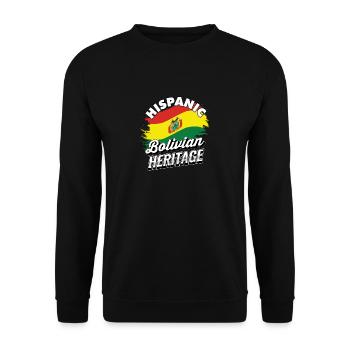 Hispanisches Bolivianisches Erbe Stolz Bolivienisches Erbe - Unisex Pullover - Schwarz - Vorne - Alina (178cm) & Michal (187cm)