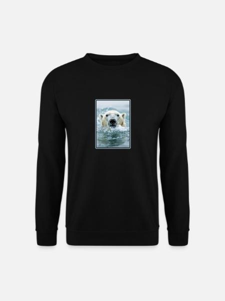 Polar Bear Eisbären Eisbär - Unisex Pullover - Schwarz