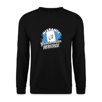 Hispanic Guatemalan Heritage - Guatemala Heritage - Unisex Sweatshirt - black - Front - Alina (178cm) & Michal (187cm)