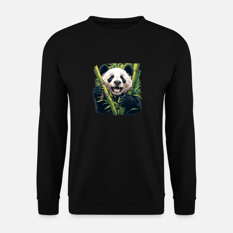 Panda géant Pandas Große Pandas Großer Panda - Sweat-shirt Unisexe - noir