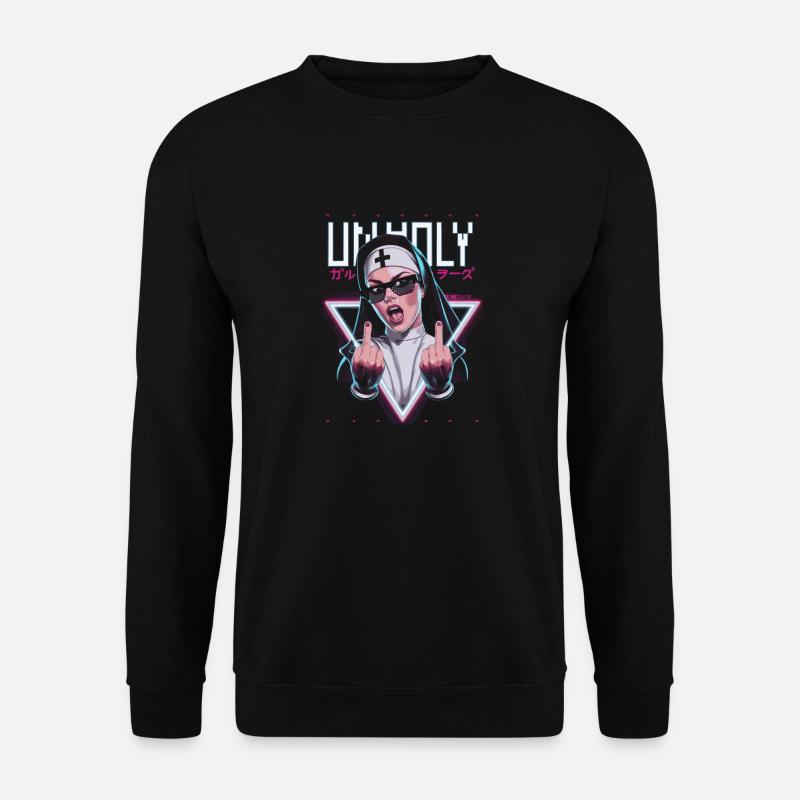Provocative and expressive – rebellious fashion - Unisex Sweatshirt - black