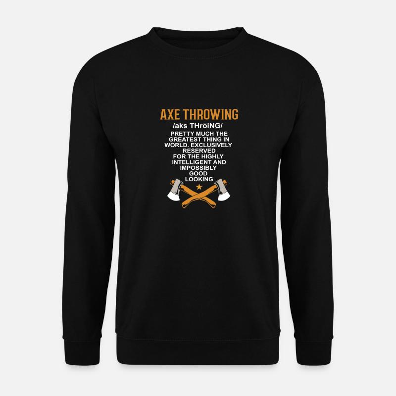 Lancer de hache - Sweat-shirt Unisexe - noir