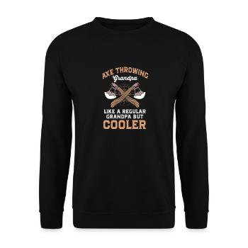 Axt Werfen - Unisex Pullover - Schwarz - Vorne - Alina (178cm) & Michal (187cm)