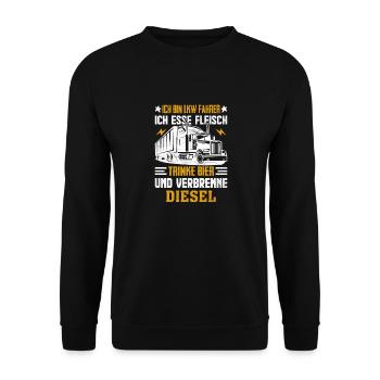 Camionneur - Sweat-shirt Unisexe - noir - Devant - Alina (178cm) & Michal (187cm)