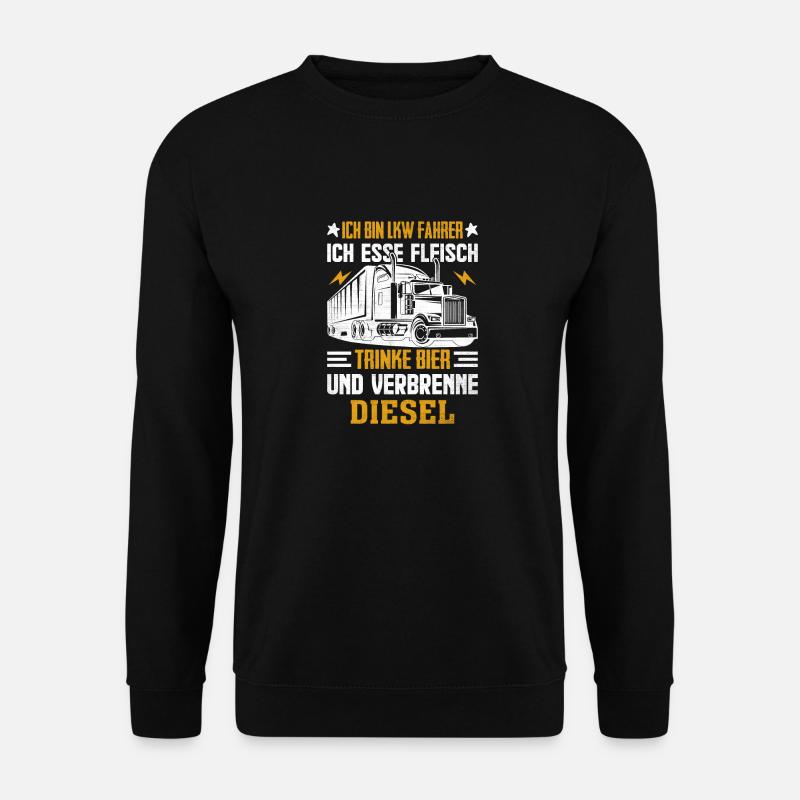 LKW Fahrer - Unisex Pullover - Schwarz