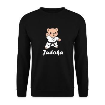 Judo - Unisex Pullover - Schwarz - Vorne - Alina (178cm) & Michal (187cm)