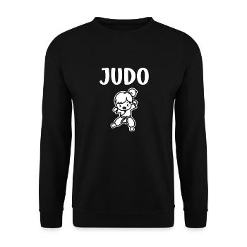 Judo - Unisex Pullover - Schwarz - Vorne - Alina (178cm) & Michal (187cm)