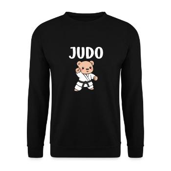 Judo - Unisex Pullover - Schwarz - Vorne - Alina (178cm) & Michal (187cm)